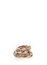 Main View - Click To Enlarge - SPINELLI KILCOLLIN - 'Scorpio' diamond 18k rose gold silver four link ring