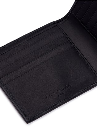 Detail View - Click To Enlarge - BALENCIAGA - 'Arena' stud grainy leather bifold wallet