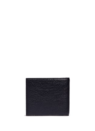 Back View - Click To Enlarge - BALENCIAGA - 'Arena' stud grainy leather bifold wallet