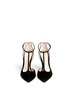 Front View - Click To Enlarge - GIANVITO ROSSI - 'Romy' T-bar suede pumps