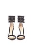 Front View - Click To Enlarge - GIANVITO ROSSI - Lace cuff suede sandals