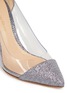 Detail View - Click To Enlarge - GIANVITO ROSSI - 'Plexi' clear PVC glitter pumps