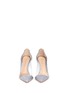 Front View - Click To Enlarge - GIANVITO ROSSI - 'Plexi' clear PVC glitter pumps