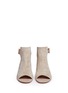 Front View - Click To Enlarge - GIANVITO ROSSI - Suede wedge sandal booties