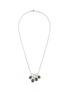 Main View - Click To Enlarge - SAMUEL KUNG - Diamond jade interlocking hoop pendant necklace