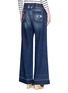 Back View - Click To Enlarge - 72877 - 'Clemmy's' shadow hem wide leg jeans