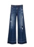 Main View - Click To Enlarge - 72877 - 'Clemmy's' shadow hem wide leg jeans