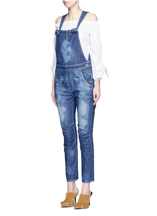 Front View - Click To Enlarge - 72877 - 'Water' stained dungarees