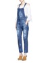 Figure View - Click To Enlarge - 72877 - 'Water' stained dungarees