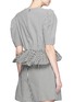 Back View - Click To Enlarge - ISA ARFEN - Gingham print plunge neck top