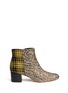 Main View - Click To Enlarge - SAM EDELMAN - 'Edith' plaid tweed glitter ankle boots