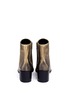 Back View - Click To Enlarge - SAM EDELMAN - 'Joey' brushed metallic leather boots