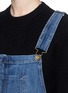 Detail View - Click To Enlarge - CURRENT/ELLIOTT - 'The Ranch Hand' distressed denim overalls