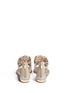 Back View - Click To Enlarge - RENÉ CAOVILLA - Ethnic strass embroidery snakeskin leather sandals