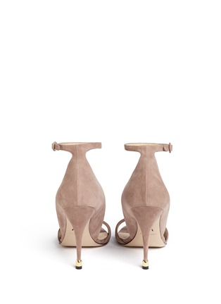 Back View - Click To Enlarge - PAUL ANDREW - 'Westside' suede ankle strap sandals