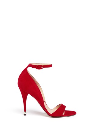 Main View - Click To Enlarge - PAUL ANDREW - 'Westside' suede ankle strap sandals