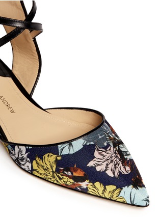 Detail View - Click To Enlarge - PAUL ANDREW - 'Lexi' caged anklet floral print flats