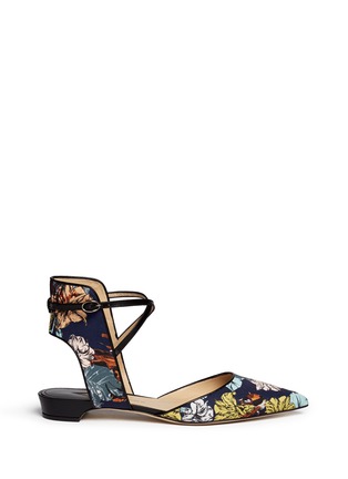 Main View - Click To Enlarge - PAUL ANDREW - 'Lexi' caged anklet floral print flats