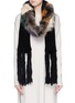 Figure View - Click To Enlarge - CUTULI CULT - 'Erimato' raccoon fur panel wool scarf