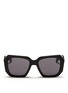 Main View - Click To Enlarge - BLANC & ECLARE - 'Tokyo' acetate angled square sunglasses