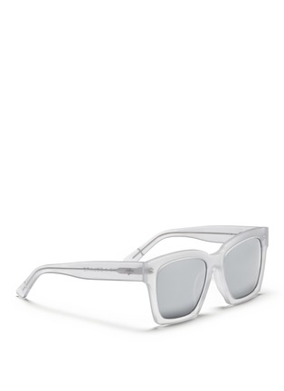 Figure View - Click To Enlarge - BLANC & ECLARE - 'New York' matte acetate oversize square sunglasses