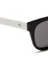Detail View - Click To Enlarge - BLANC & ECLARE - 'Seoul' contrast temple acetate round sunglasses