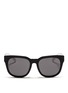 Main View - Click To Enlarge - BLANC & ECLARE - 'Seoul' contrast temple acetate round sunglasses
