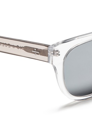 Detail View - Click To Enlarge - BLANC & ECLARE - 'Seoul' clear acetate round sunglasses
