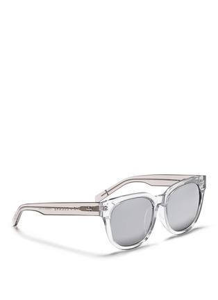 Figure View - Click To Enlarge - BLANC & ECLARE - 'Seoul' clear acetate round sunglasses