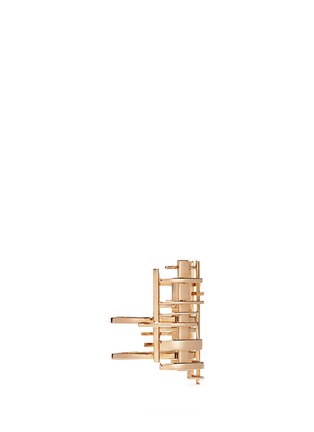 Detail View - Click To Enlarge - DAUPHIN - 18k rose gold lattice ring