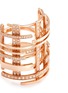 Detail View - Click To Enlarge - DAUPHIN - Diamond 18k rose gold lattice ring