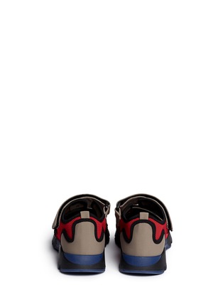 Back View - Click To Enlarge - MARNI -  strap mesh neoprene sneakers