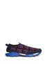 Main View - Click To Enlarge - MARNI - Tron check stretch knit slip-on sneakers