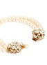 Detail View - Click To Enlarge - MIRIAM HASKELL - Crystal floral clasp pearl bracelet