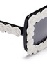 Detail View - Click To Enlarge - - - Resin rose appliqué chunky sunglasses