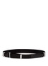 Back View - Click To Enlarge - TOGA ARCHIVES - Acrylic mirror stripe leather belt