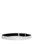 Main View - Click To Enlarge - TOGA ARCHIVES - Acrylic mirror stripe leather belt