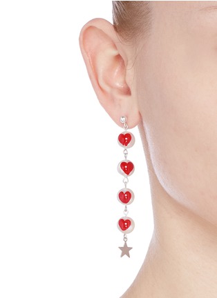 Figure View - Click To Enlarge - VENESSA ARIZAGA - 'Love 2 Love U Baby' earrings