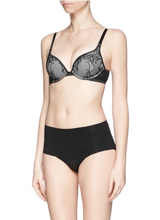 Figure View - Click To Enlarge - SPANX BY SARA BLAKELY - Pillow Cup Lace Push-Up Plunge Bra
