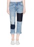 Main View - Click To Enlarge - CURRENT/ELLIOTT - 'The Boyfriend' patchwork jeans
