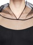 Detail View - Click To Enlarge - MSGM - Sheer mesh hoodie
