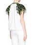 Back View - Click To Enlarge - MSGM - Mesh floral lace sleeve top