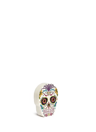 Front View - Click To Enlarge - CHARLOTTE OLYMPIA - 'Calavera' skull crystal Perspex clutch