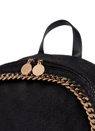 Detail View - Click To Enlarge - STELLA MCCARTNEY - 'Falabella' shaggy deer chain backpack