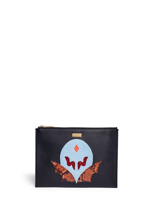 Main View - Click To Enlarge - STELLA MCCARTNEY - 'SuperStellaHeroes' small zip clutch