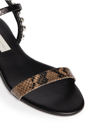 Detail View - Click To Enlarge - STELLA MCCARTNEY - 'Jodie' crystal flat sandals