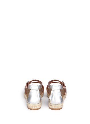 Back View - Click To Enlarge - STELLA MCCARTNEY - 'Paloma' faux leather espadrille sandals