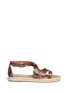 Main View - Click To Enlarge - STELLA MCCARTNEY - 'Paloma' snake effect espadrille sandals