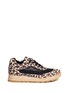 Main View - Click To Enlarge - STELLA MCCARTNEY - Leopard print mesh espadrille sneakers