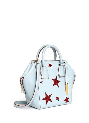 Front View - Click To Enlarge - STELLA MCCARTNEY - 'Cavendish' mini glitter star tote
